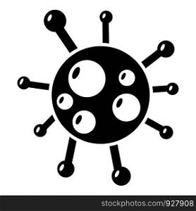 Chlamydia virus icon . Simple illustration of chlamydia virus vector icon for web design isolated on white background. Chlamydia virus icon , simple style