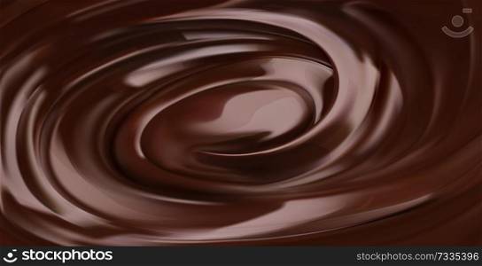 Chocolate background, 3d realistic vector