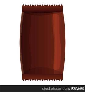 Chocolate bar icon. Cartoon of chocolate bar vector icon for web design isolated on white background. Chocolate bar icon, cartoon style