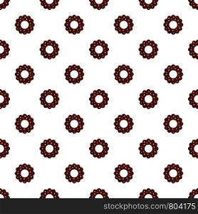 Chocolate biscuit pattern seamless vector repeat for any web design. Chocolate biscuit pattern seamless vector