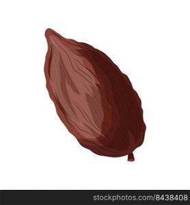 chocolate cocoa cartoon vector. cacao chocolate, plant tree, fruit pod, seed leaf chocolate cocoa. isolated color illustration. chocolate cocoa cartoon vector