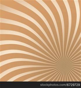 Chocolate colored radial stripes background.