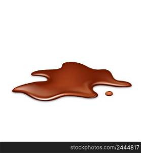 Chocolate Delicious Dessert Dropped Splash Vector. Splashing Liquid Chocolate Candy Pastry Eatery Nutrition, Creamy Cocoa Product. Flowing Gourmet Confection Snack Template Realistic 3d Illustration. Chocolate Delicious Dessert Dropped Splash Vector