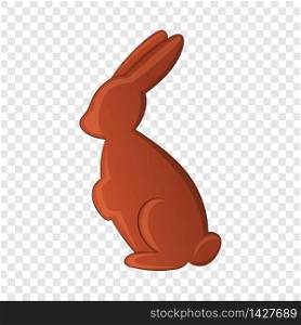 Chocolate easter bunny icon. Cartoon illustration of chocolate easter bunny vector icon for web. Chocolate easter bunny icon, cartoon style