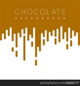 Chocolate irregular rounded lines background. Chocolate irregular rounded lines background. Vector illustraion