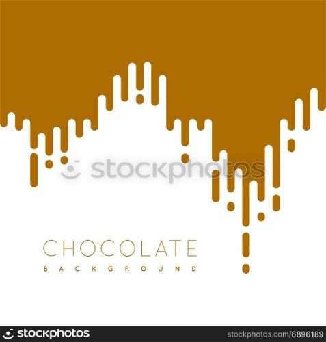 Chocolate irregular rounded lines background. Chocolate irregular rounded lines background. Vector illustraion