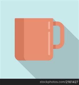 Chocolate mug icon flat vector. Coffee mug. Hot cup. Chocolate mug icon flat vector. Coffee mug