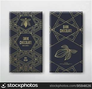 Chocolate or cocoa packaging vector image