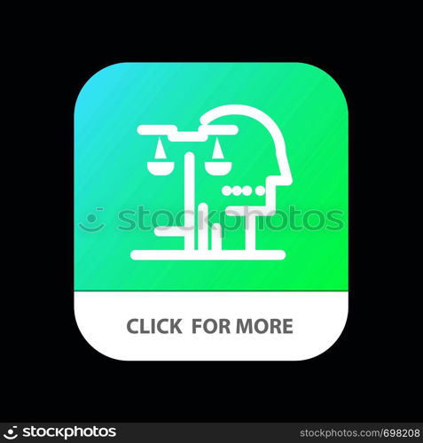 Choice, Court, Human, Judgment, Law Mobile App Button. Android and IOS Glyph Version