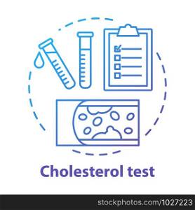 Cholesterol level lab equipment concept icon. Checking fat blocked arteries idea thin line illustration. Atherosclerosis symptoms monitoring. Vector isolated outline drawing. Editable stroke. Cholesterol level lab equipment concept icon. Checking fat blocked arteries idea thin line illustration. Atherosclerosis symptoms monitoring. Vector isolated outline drawing. Editable stroke