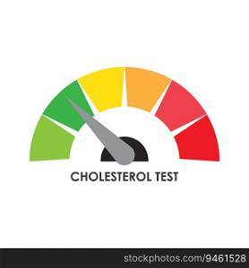 Cholesterol test icon vector illustration symbol design