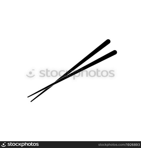 Chopstick icon logo vector design