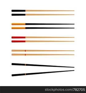 Chopsticks holding sushi roll. concept of snack, sushi, exotic nutrition, sushi restaurant. Vector illustration.. Chopsticks holding sushi roll. concept of snack, sushi, exotic nutrition, sushi restaurant. Vector stock illustration.