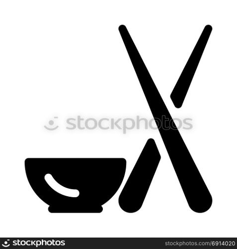 chopsticks, icon on isolated background
