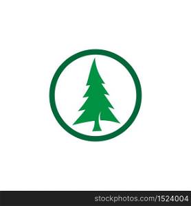 chrismas tree logo vector icon design
