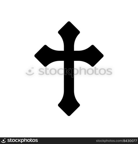 Christian Cross. Halloween spooky v&ire defense cross design vector