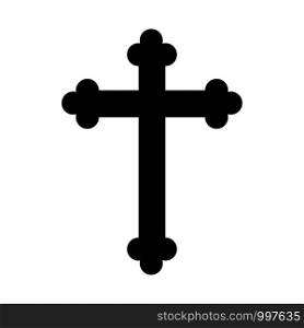 christian cross icon vector design template