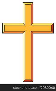 Christian cross icons vector illustration