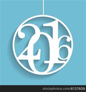 Christmas 2016 Alphabet Number Vector Illustration. Christmas 2016 Alphabet Number Vector Illustration EPS10