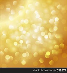 Christmas abstract gold background. Christmas abstract gold background with bokeh light