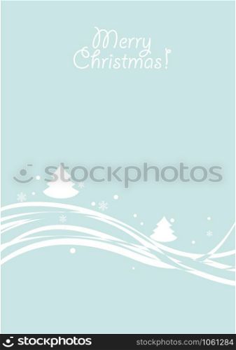 Christmas. Abstract vector vertical illustration. Winter landscape background.