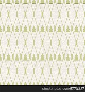 Christmas and Holidays seamless pattern with tree.