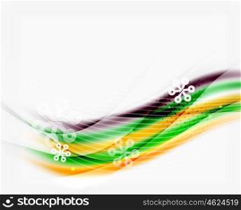 Christmas and New Year business wave template. Christmas and New Year business wave vector template