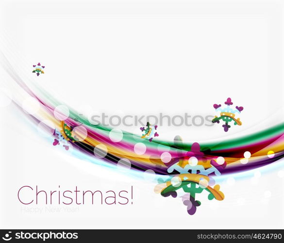 Christmas and New Year business wave template. Christmas and New Year business wave vector template