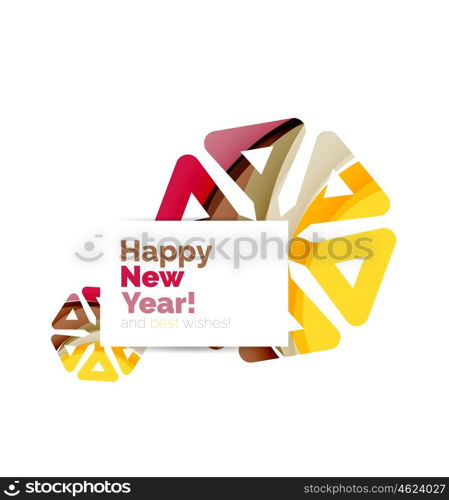 Christmas and New Year geometric paper design banner. Christmas and New Year geometric paper design banner. Vector