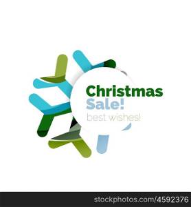 Christmas and New Year promotion banner design. Christmas and New Year promotion banner design. Geometric design winter elements with copyspace