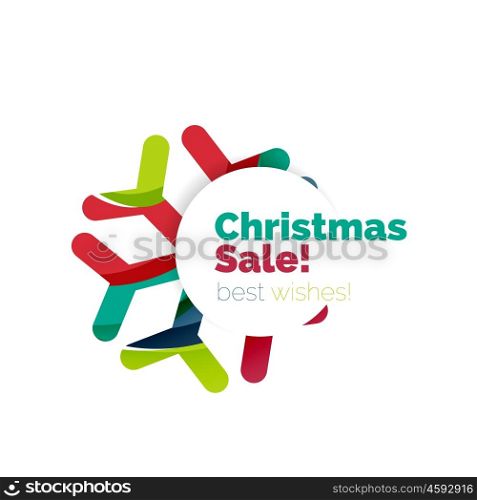 Christmas and New Year promotion banner design. Christmas and New Year promotion banner design. Geometric design winter elements with copyspace