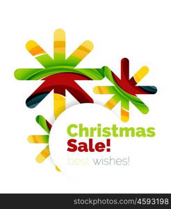 Christmas and New Year sale banner. Christmas and New Year sale banner. Vector illustration