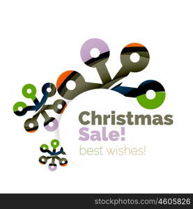 Christmas and New Year sale banner. Christmas and New Year sale banner. Vector illustration