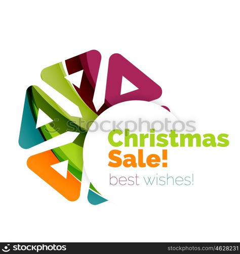 Christmas and New Year sale banner. Christmas and New Year sale banner. Vector illustration