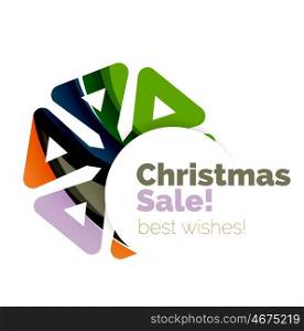 Christmas and New Year sale banner. Christmas and New Year sale banner. Vector illustration