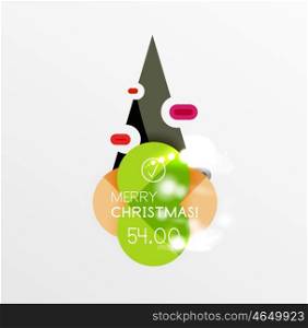 Christmas and New Year sale sticker templates. Christmas and New Year sale sticker templates, vector illustration