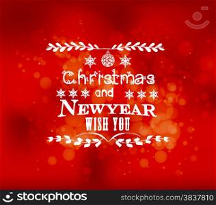 christmas and new year wish you light vector background