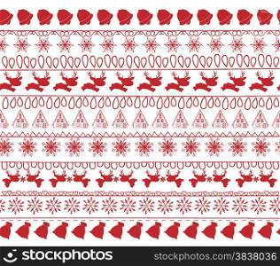 christmas and winter seamless pattern