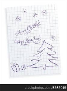 Christmas baby greeting card