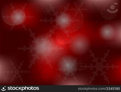 Christmas Background - Abstract Dark Red Background With Snowflakes