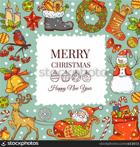 Christmas background pictures. Vector illustrations for holiday. Frame with place for your text. Christmas holiday card, new year and merry xmas. Christmas background pictures. Vector illustrations for holiday. Frame with place for your text