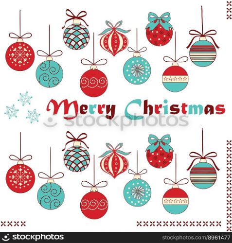 Christmas background vector image
