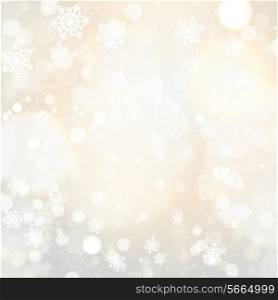 Christmas background with a snowflake and stars design