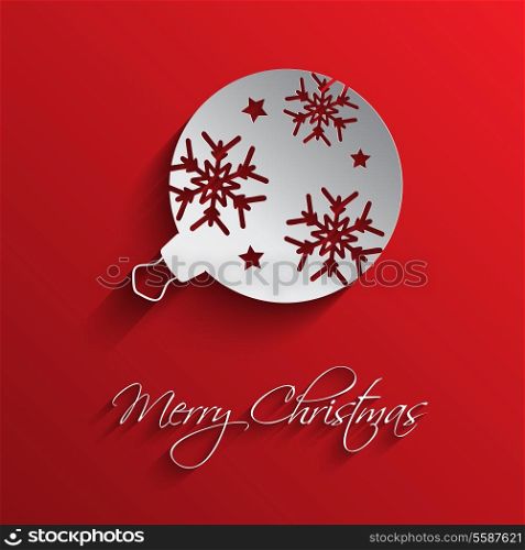 Christmas background with bauble design