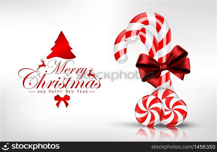 Christmas background with candies