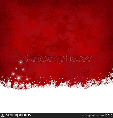 Christmas background with decorative snowflake design