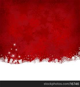 Christmas background with decorative snowflake design