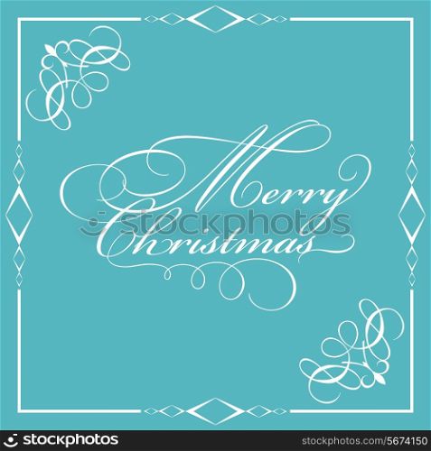 Christmas background with decorative text