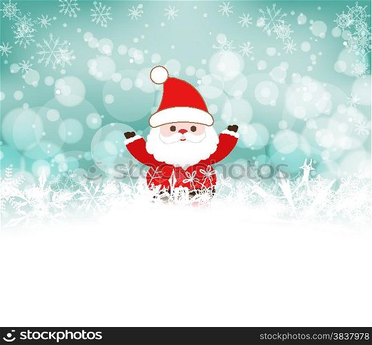 christmas background with santa claus