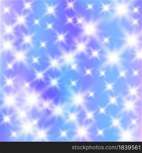 Christmas Background With Shiny Stars. Vector Blue Starry Sky Template.. Christmas Background With Shiny Stars. Blue Starry Sky Template. Vector Illustration.